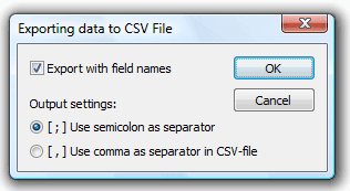  Export DBF to CSV 