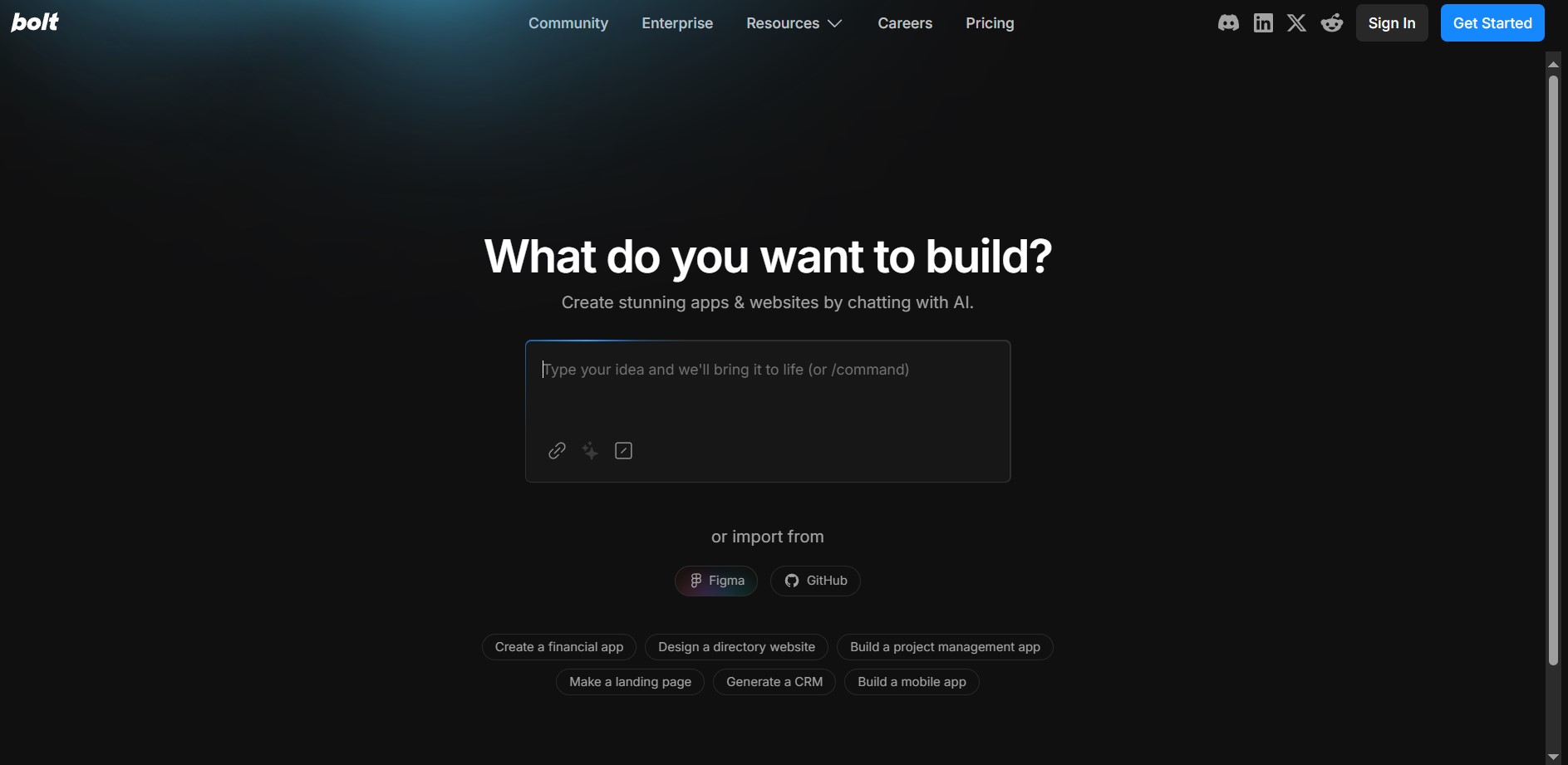Bolt.new AI Website Builder